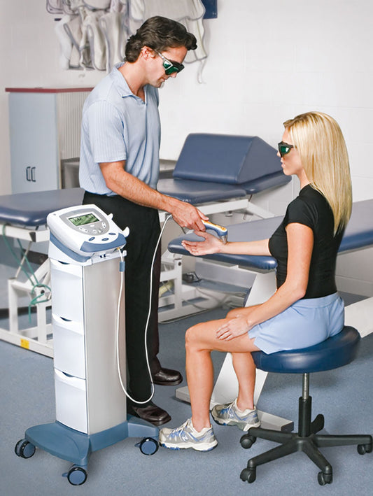 Chattanooga Vectra Genisys Transport Laser Therapy Unit with Cart and Adapter (Applicator Sold Separately)