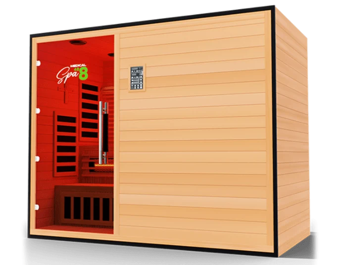 Medical Breakthrough Commercial Spa 488 4-5 Person Infrared Sauna with Red Light Therapy