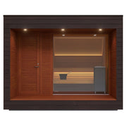 Auroom Natura 5-Person Outdoor Traditional Sauna Cabin w/ Changing Room image 3