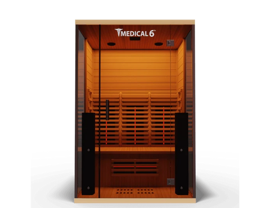 Medical Breakthrough 6 Ultra 2 Person Full-Spectrum Infrared Sauna - Fast Heating, Natural Hemlock, Audio System