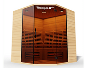 Medical Breakthrough 8 Ultra 3-4 Person Full Spectrum Infrared Sauna - 13 Heaters, 6-Person Capacity, Hemlock