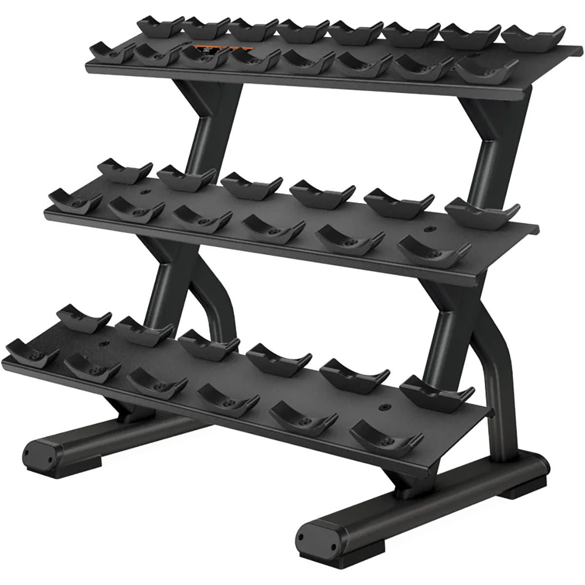 Precor 3-Tier 10-Pair Dumbbell Storage Rack