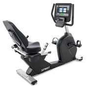 Spirit CR800ENT Commercial Recumbent Exercise Bike with 15.6" Touchscreen