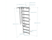 BenchK Series 7 721 Wall Bars Swedish Ladder with A076 Accessories image 22