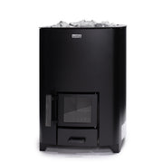 Narvi NC 16 Black 16kW Wood-Burning Sauna Heater - Durable Steel, Adjustable Feet, CE-Certified image 2