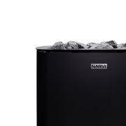 Narvi NC 16 Black 16kW Wood-Burning Sauna Heater - Durable Steel, Adjustable Feet, CE-Certified image 6