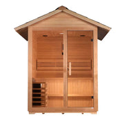 Golden Designs "Arlberg" 3 Person Traditional Outdoor Sauna - Canadian Hemlock image 4