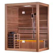 Golden Designs "Hanko Edition" 2-3 Person Indoor Traditional Sauna - Canadian Red Cedar image 3
