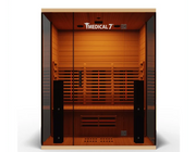 Medical Breakthrough 7 Ultra 3 Person Full Spectrum Sauna with 10 Heaters, Hemlock Wood, Sound System