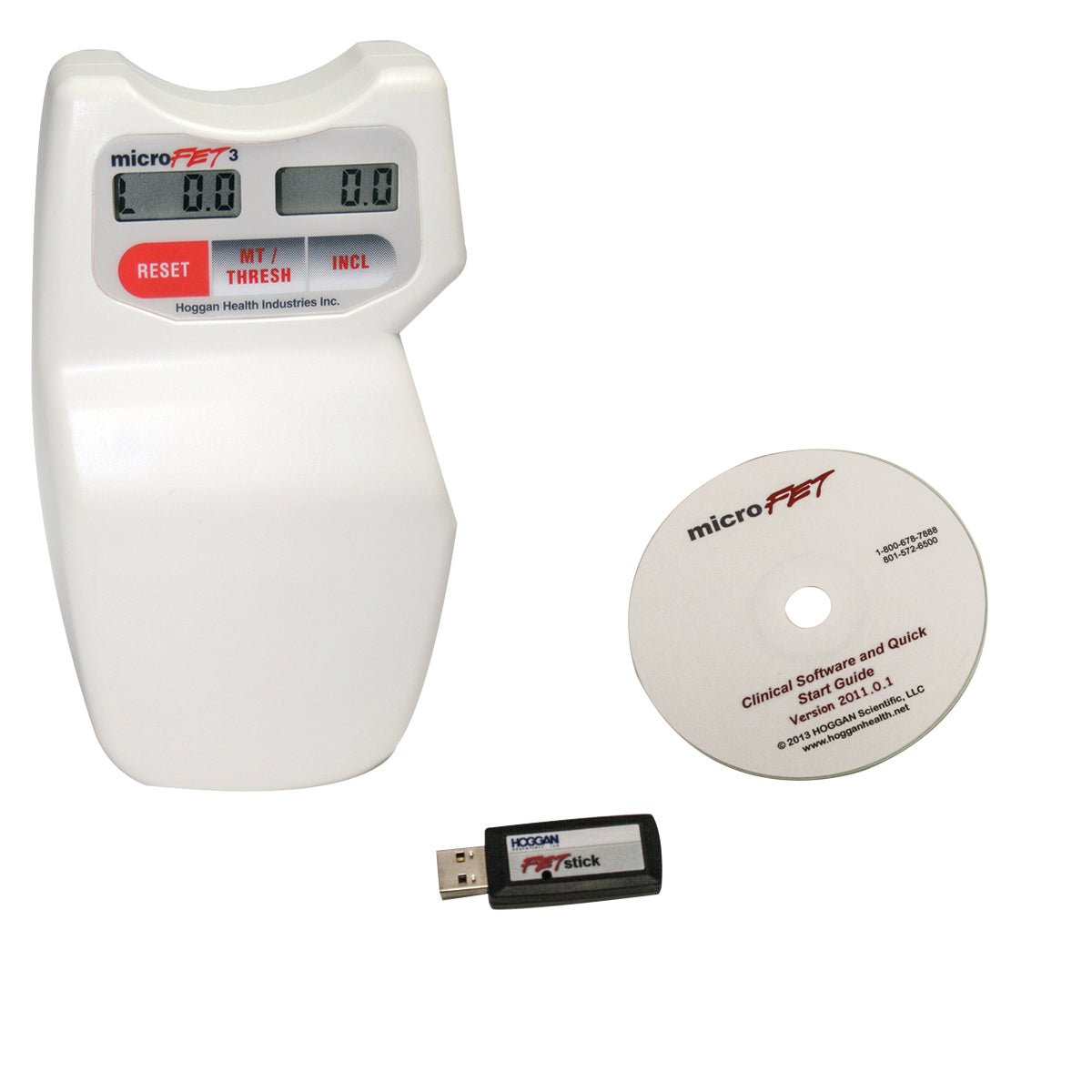 MicroFET3 Dynamometer and ROM Inclinometer with Clinic Software