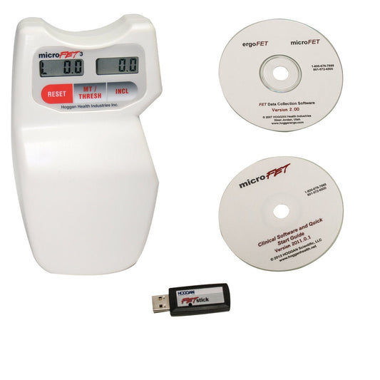 MicroFET3 Dynamometer and ROM Inclinometer with Clinic and Data Software