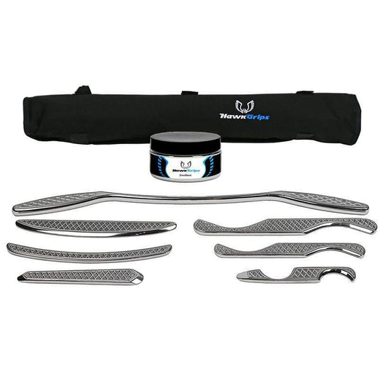 HawkGrips Gold 7-Piece Stainless Steel IASTM Instrument Set