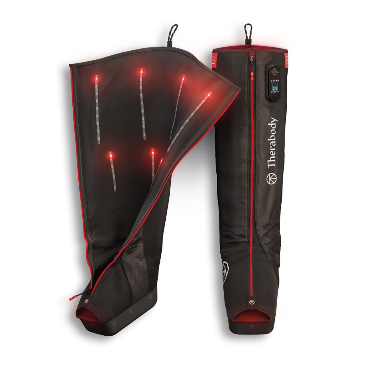 Therabody JetBoots PRO Plus Wireless Compression Boots with LED Therapy – Short