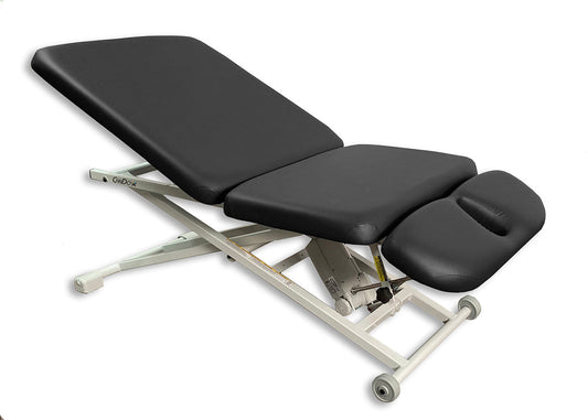 CanDo 3-Section Electric Hi-Lo Treatment Table with Adjustable Backrest & Drop Section