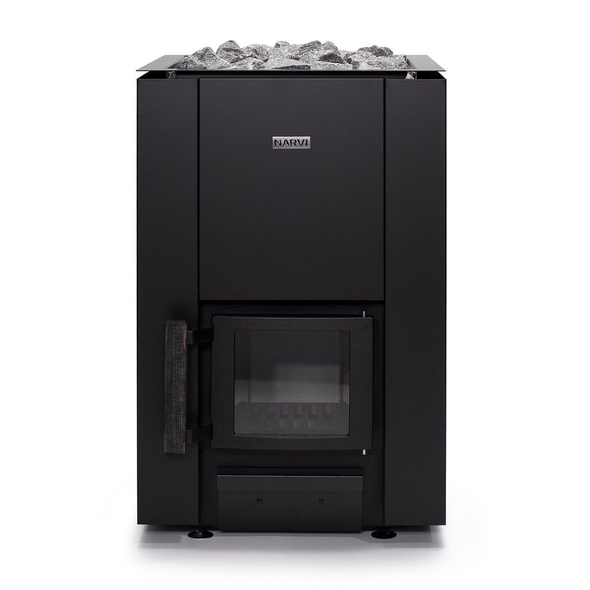 Narvi Kaamos 20 Wood-Burning Sauna Heater 21kW for 353-706 cu. ft. Rooms, Durable & Efficient
