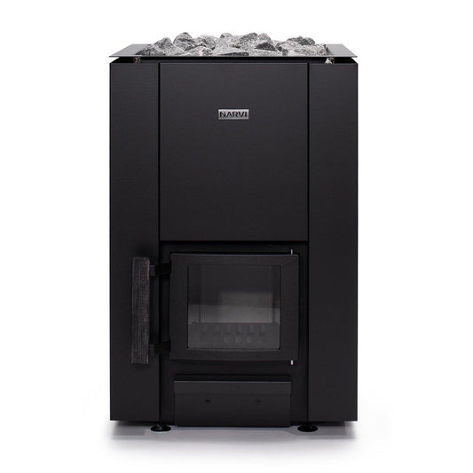 Narvi Kaamos 20 Wood-Burning Sauna Heater 21kW for 353-706 cu. ft. Rooms, Durable & Efficient