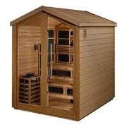 Golden Designs "Kaskinen" 6 Person Hybrid Outdoor Sauna - Canadian Red Cedar image 5