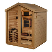 Golden Designs "Loviisa" 3 Person Hybrid Outdoor Sauna - Canadian Red Cedar image 4