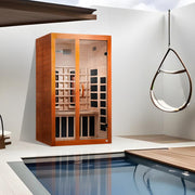 Dynamic Santiago 2-Person Full Spectrum Near Zero EMF Sauna - Canadian Hemlock image 2