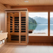 Dynamic Llumeneres 2-Person Ultra Low EMF FAR Infrared Sauna - Canadian Hemlock image 4