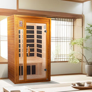 Dynamic Barcelona Elite 1-2 Person Ultra Low EMF FAR Infrared Sauna - Canadian Hemlock image 2