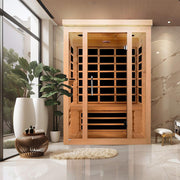 Dynamic Vila 3-Person Ultra Low EMF FAR Infrared Sauna - Canadian Hemlock image 2