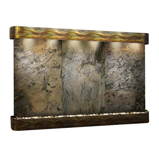 Adagio Solitude River Wall Mounted Water Fountain - 78"Wx69"Hx6"D