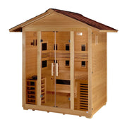Golden Designs "Gargellen" 5 Person Hybrid Outdoor Sauna - Canadian Hemlock image 3