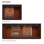 Auroom Natura 5-Person Outdoor Traditional Sauna Cabin w/ Changing Room image 5