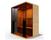 Medical Breakthrough 7 Ultra 3 Person Full Spectrum Sauna with 10 Heaters, Hemlock Wood, Sound System image 3