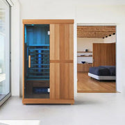 Finnmark FD-2 2 Person Full-Spectrum Infrared Sauna with Carbon 360° Panels and Cedar Interior image 7