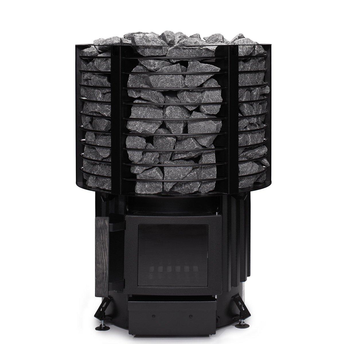 Narvi Inari 16kW Wood-Burning Sauna Heater for 283-636 Cu. Ft. Rooms - Stylish & Efficient Design