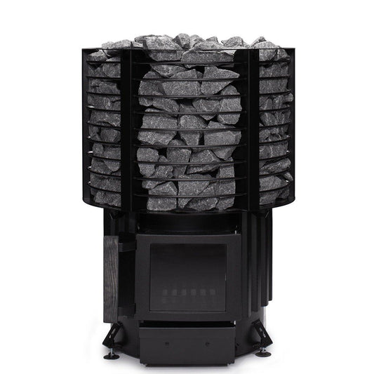 Narvi Inari 16kW Wood-Burning Sauna Heater for 283-636 Cu. Ft. Rooms - Stylish & Efficient Design