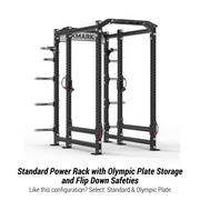 XMark Viper Power Rack with Storage & Flip Down Safeties image 3