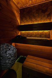 Leil Saunas Como 1-120 - 2 Person Indoor Traditional Sauna Kit image 10