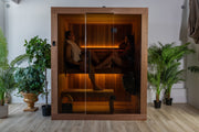 Dundalk LeisureCraft CT Element Loft 3 Person Traditional Indoor Sauna (54x74) image 6