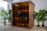 Dundalk LeisureCraft CT Element Loft 3 Person Traditional Indoor Sauna (54x74) image 2