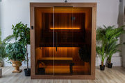 Dundalk LeisureCraft CT Element Loft 3 Person Traditional Indoor Sauna (54x74) image 3