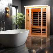 Dynamic Vila 3-Person Ultra Low EMF FAR Infrared Sauna - Canadian Hemlock image 14
