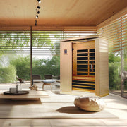 Dynamic Venice Elite 2-Person Ultra Low EMF FAR Infrared Sauna - Canadian Hemlock image 2
