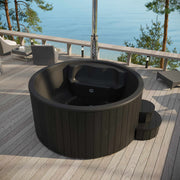 SaunaLife Model S4B 6-Persons Soak-Series Home Wood-Burning Hot Tub image 3