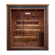 Golden Designs Bergen 6 Person Outdoor Traditional Sauna - Canadian Red Cedar image 4