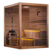 Golden Designs "Kuusamo Edition" 6 Person Indoor Traditional Sauna - Canadian Red Cedar image 4