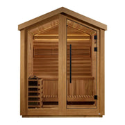 Golden Designs "Savonlinna" 3 Person Outdoor Traditional Sauna - Canadian Red Cedar image 4