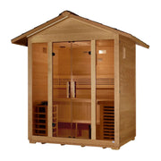 Golden Designs "Vorarlberg" 5 Person Traditional Outdoor Sauna - Canadian Hemlock image 4