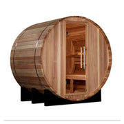 Golden Designs "St. Moritz" 2 Person Barrel Traditional Sauna - Pacific Cedar