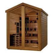 Golden Designs "Kaskinen" 6 Person Hybrid Outdoor Sauna - Canadian Red Cedar image 4