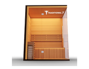Medical Breakthrough Traditional 7 v2a: Traditional 3 Person Sauna Hemlock Wood, Bluetooth Audio, Rapid Heating image 2