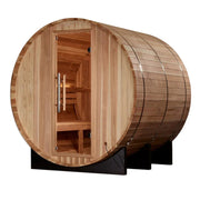 Golden Designs "Arosa" 4 Person Barrel Traditional Sauna - Pacific Cedar image 3