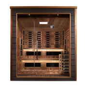 Golden Designs "Karlstad" 6 Person Hybrid Outdoor Sauna - Canadian Red Cedar image 4
